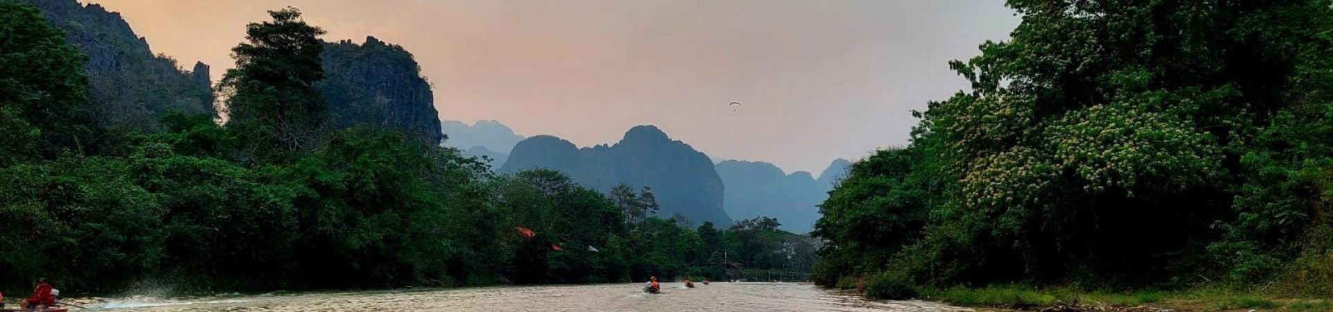 Image of Romantic Nam Song River by Sunset
