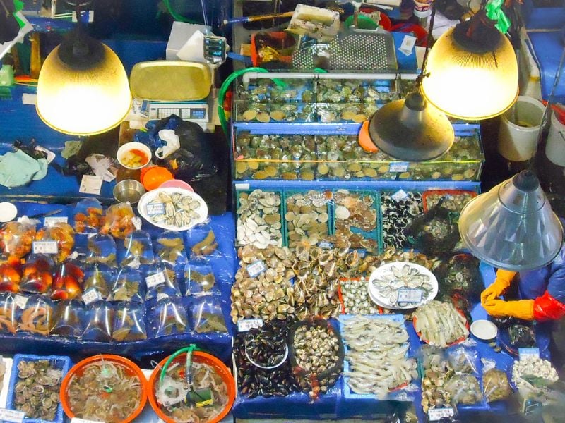 Traditional Market and Cooking Class in Seoul