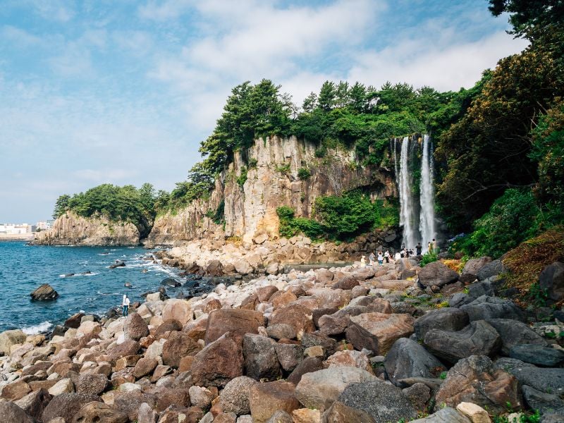 Jeju Cave, Cliffs & Waterfalls