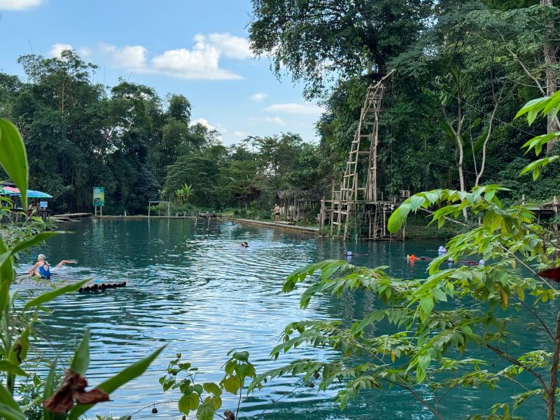 Vang Vieng Breakfast with a View