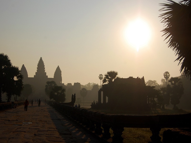 Champagne Breakfast Sunrise over Angkor