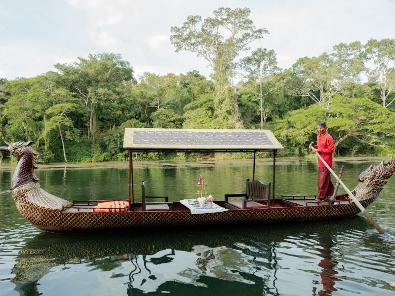 Champagne Sunset Gondola Boat at Angkor