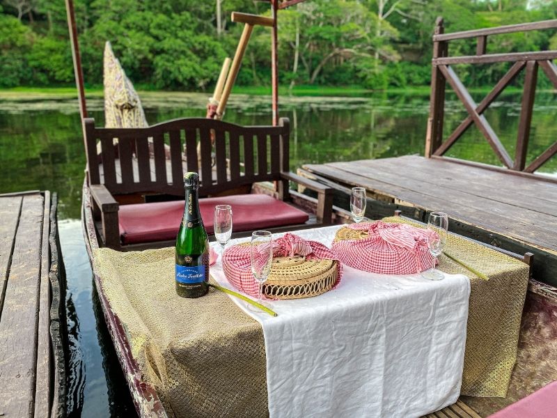 Champagne Sunset Gondola Boat at Angkor