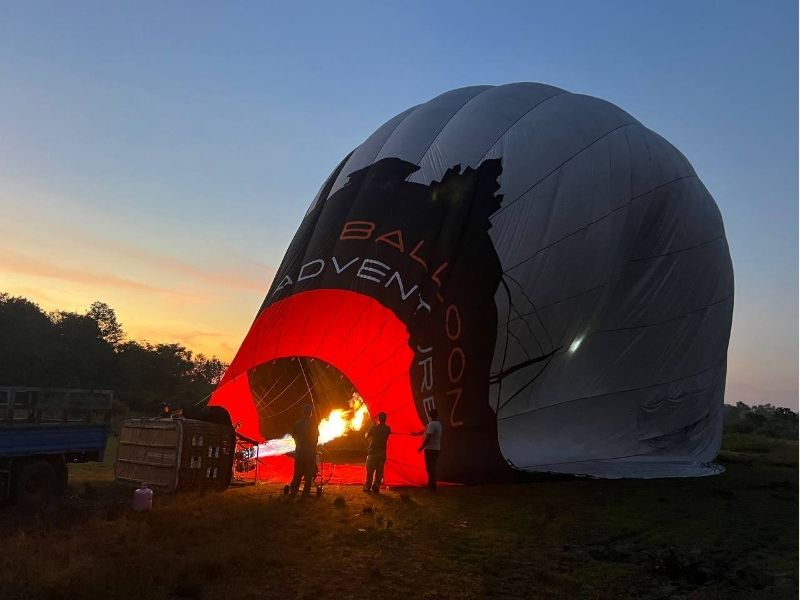 Sunrise Hot Air Balloon over Siem Reap