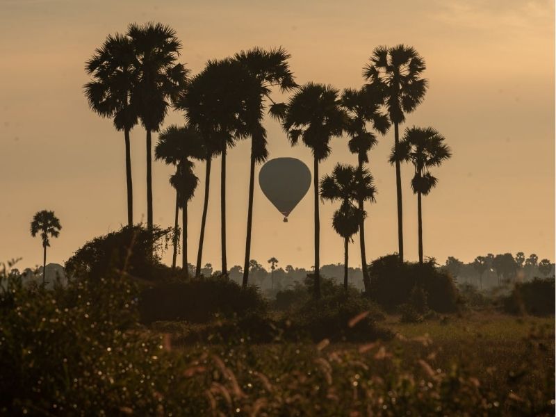 Sunrise Hot Air Balloon over Siem Reap