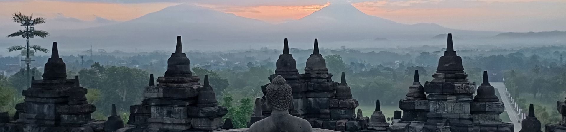 Image of Borobudur at Dusk