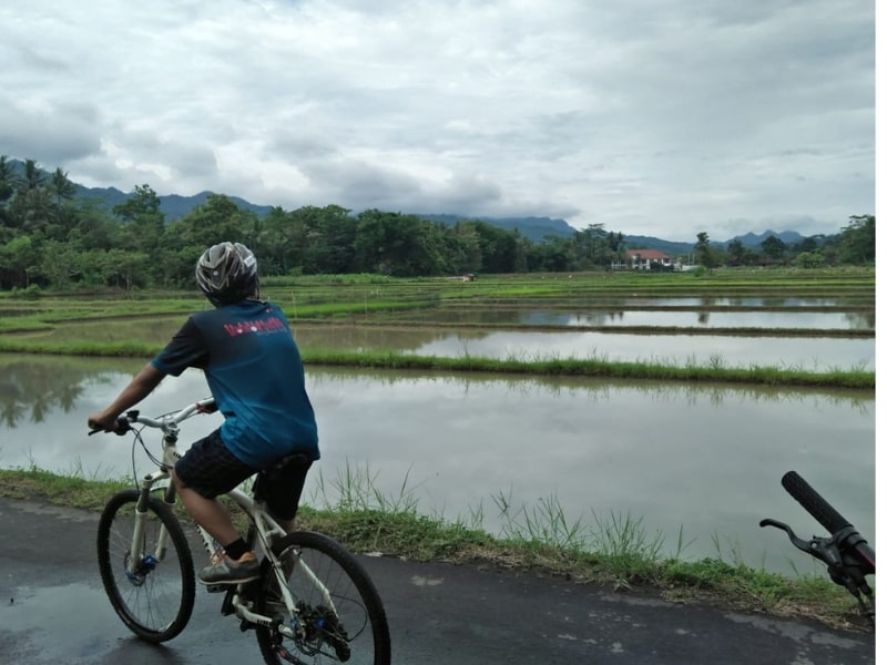 Cycling Around Borobudur
