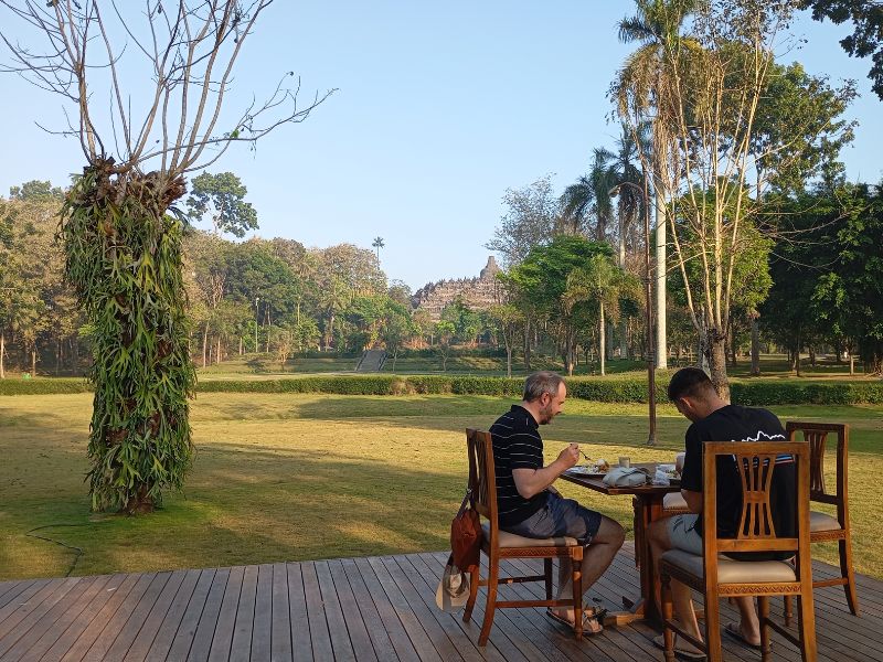 Sunrise at Borobudur Temple
