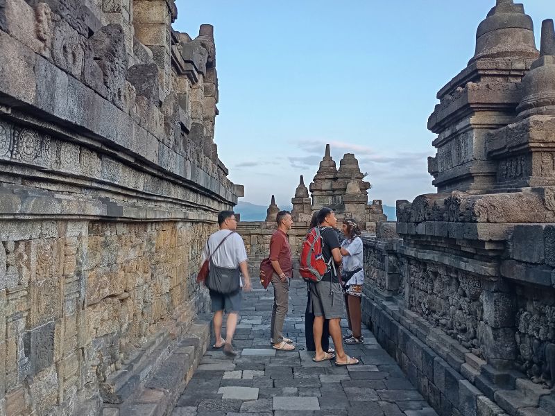 Sunrise at Borobudur Temple
