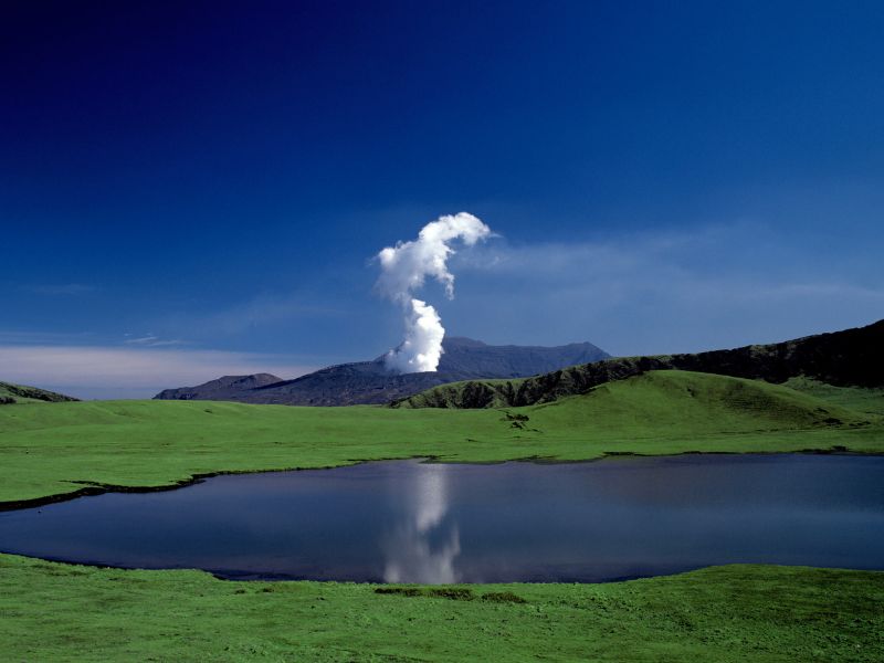 Hiking Exploration Of Mount Aso