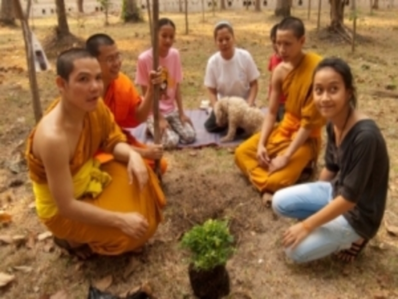 Monks and Charities of Vientiane