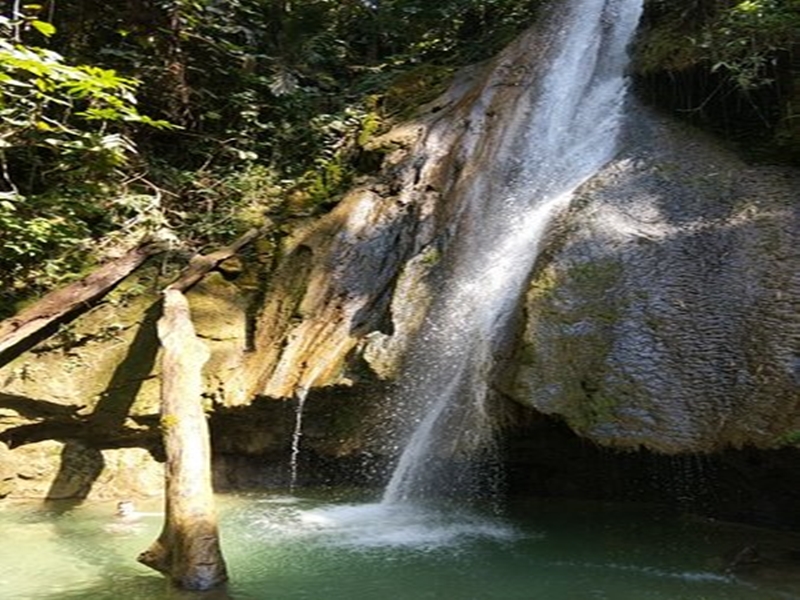 Trek to Tad Mok Waterfall