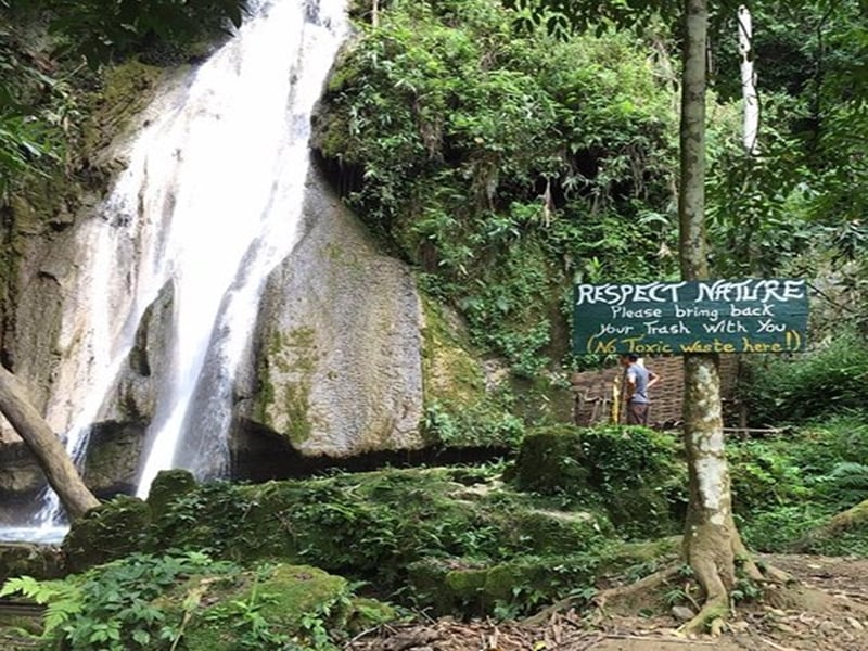 Trek to Tad Mok Waterfall