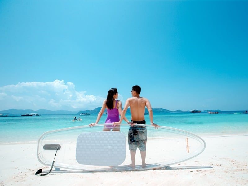 Coral Island and Sunset Promthep Cape