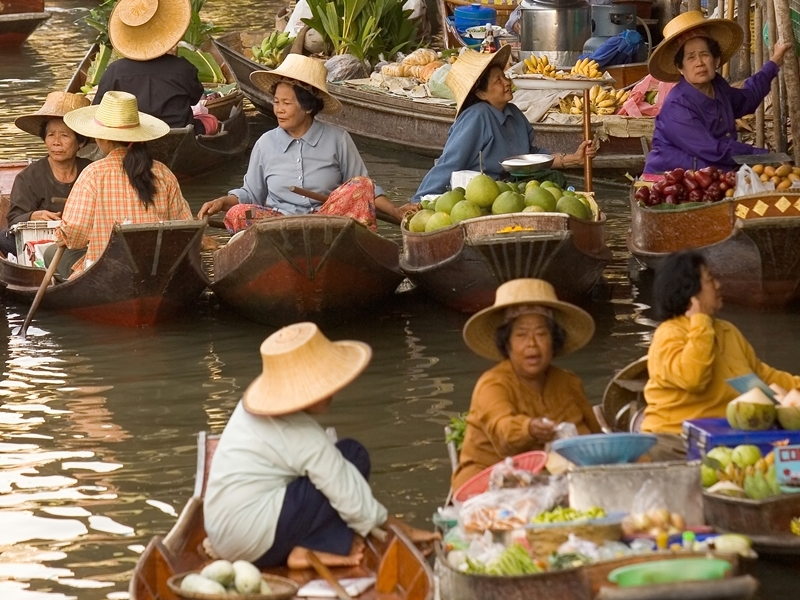 Floating Markets & Backroads by Bike PVT, Incl.Trsf
