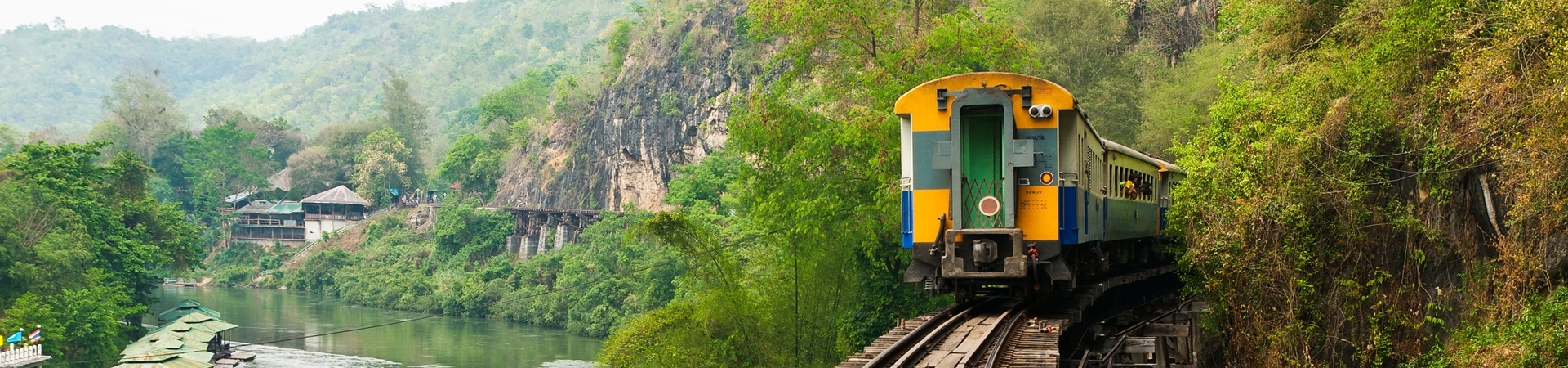Image of River Kwai via Damnoen Saduak Floating Market