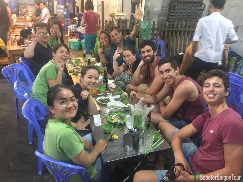 Saigon Nightlife and Food Taste with Scooter