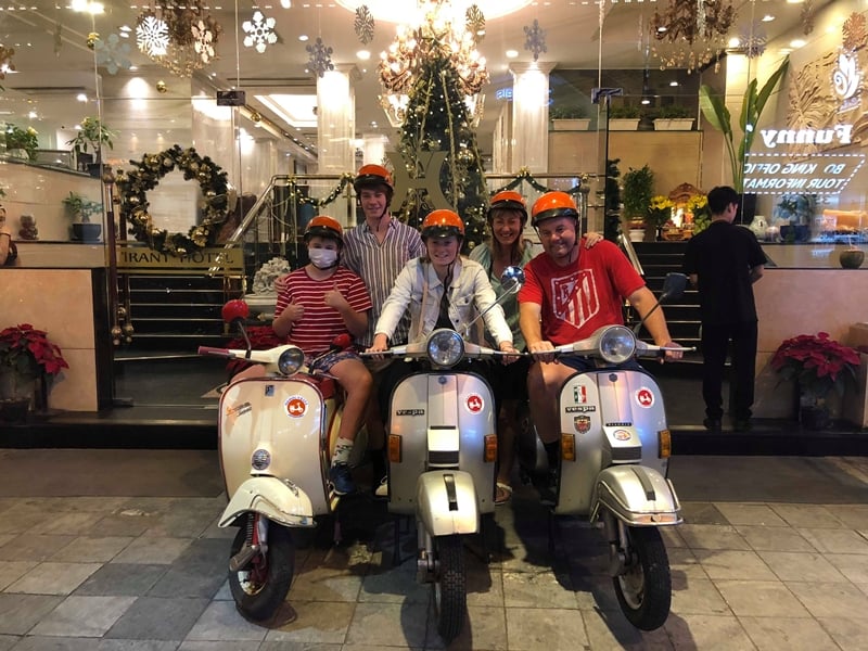 Vespa Tour - Night Out In Lively Hanoi