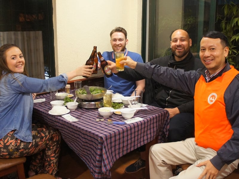 Vespa Tour - Night Out In Lively Hanoi