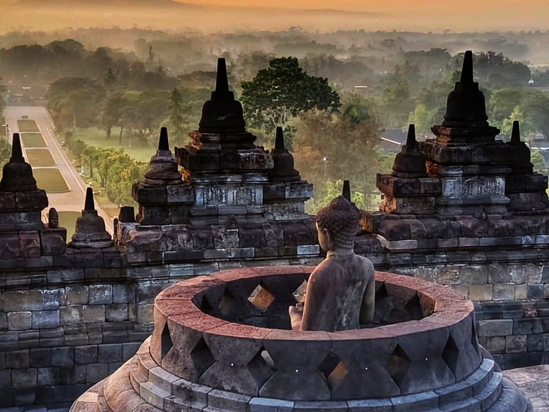 Grand Java Temples and Golden Hour