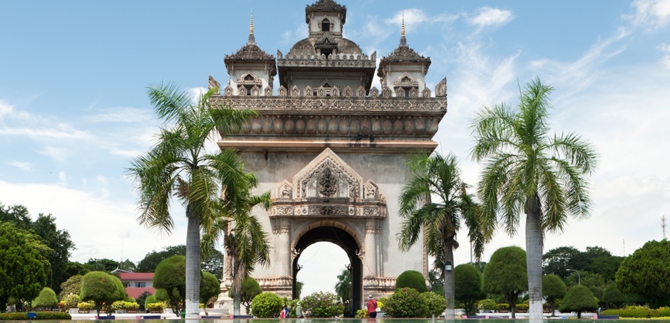 Buddhism and Blossoms in Vientiane