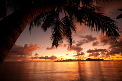 Tropical beach in Southeast Asia