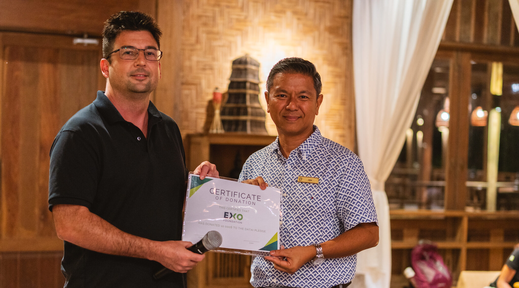 EXO Foundation Datai Pledge