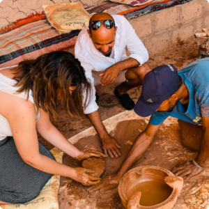 Hands-on pottery workshop in rural Morocco with local artisan, offering immersive cultural experiences for travellers—perfect for travel advisors seeking authentic, community-based activities that connect guests with Moroccan traditions and Berber craftsmanship.