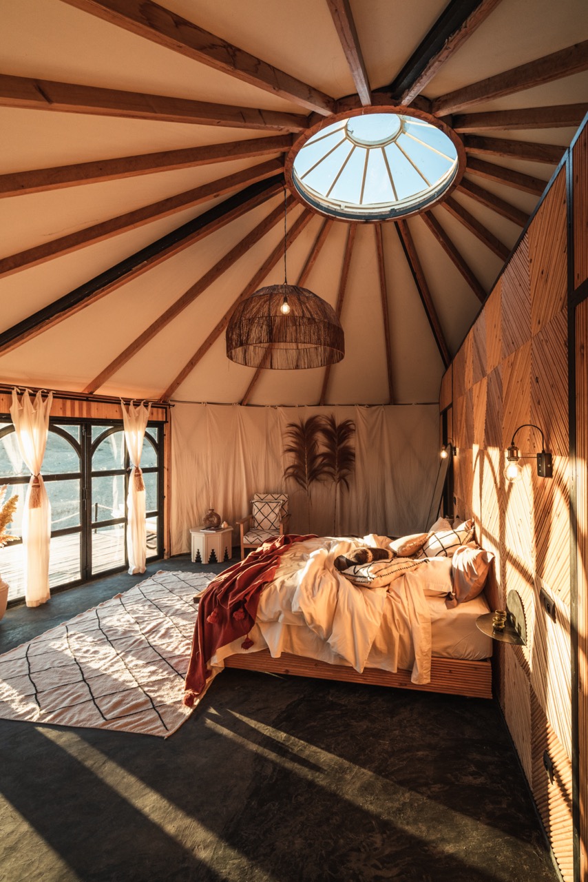 Shared yurt – interior